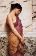 John William Godward The Tambourine Girl oil painting